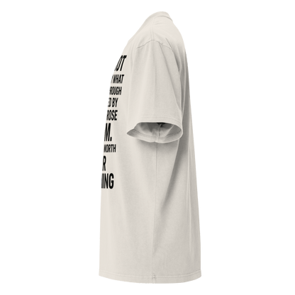 Full Body I Am Not Defined Black Print Oversized faded t-shirt - Bearclothing