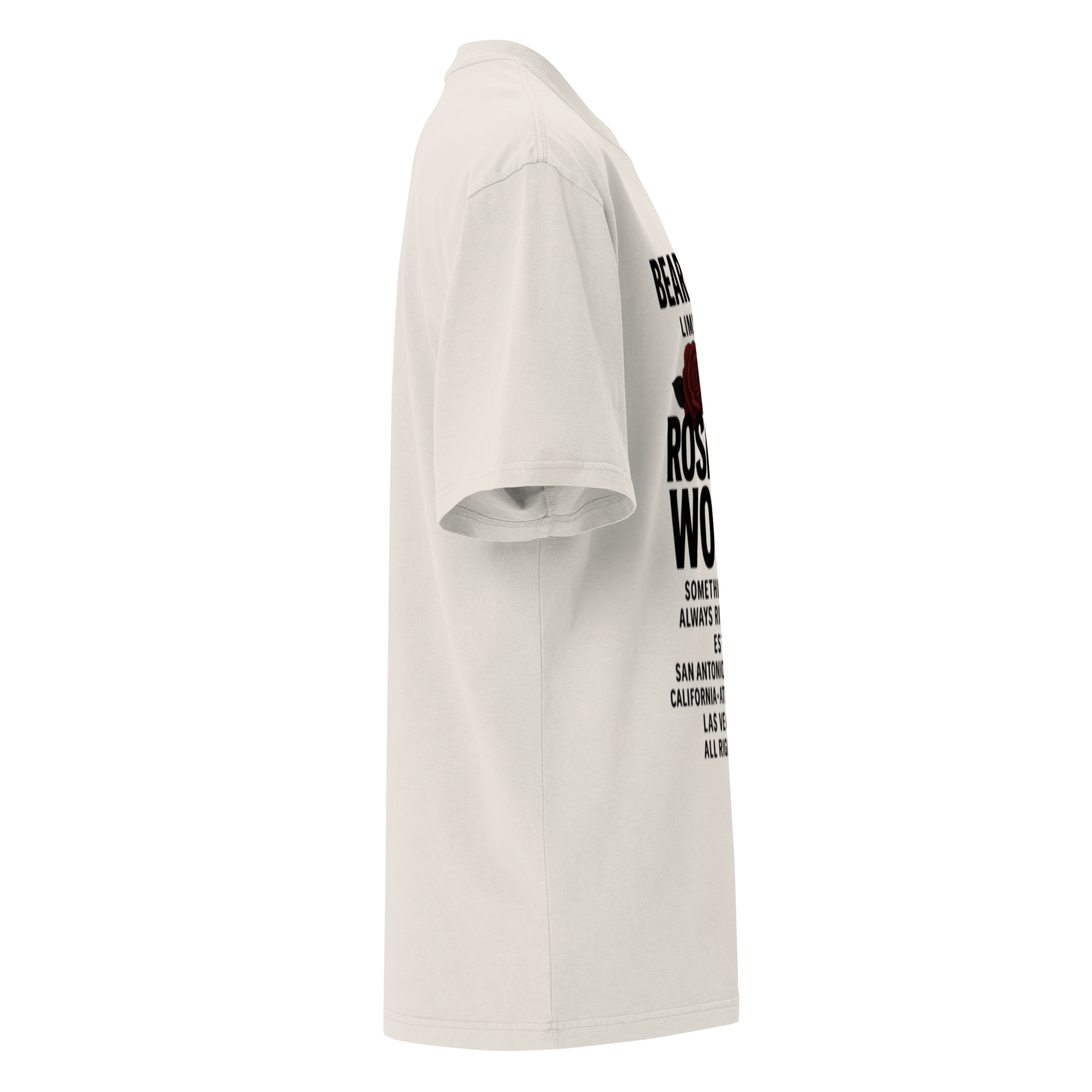 Black Full body Wear Your Worth Pump Cover Oversized faded t-shirt - Bearclothing