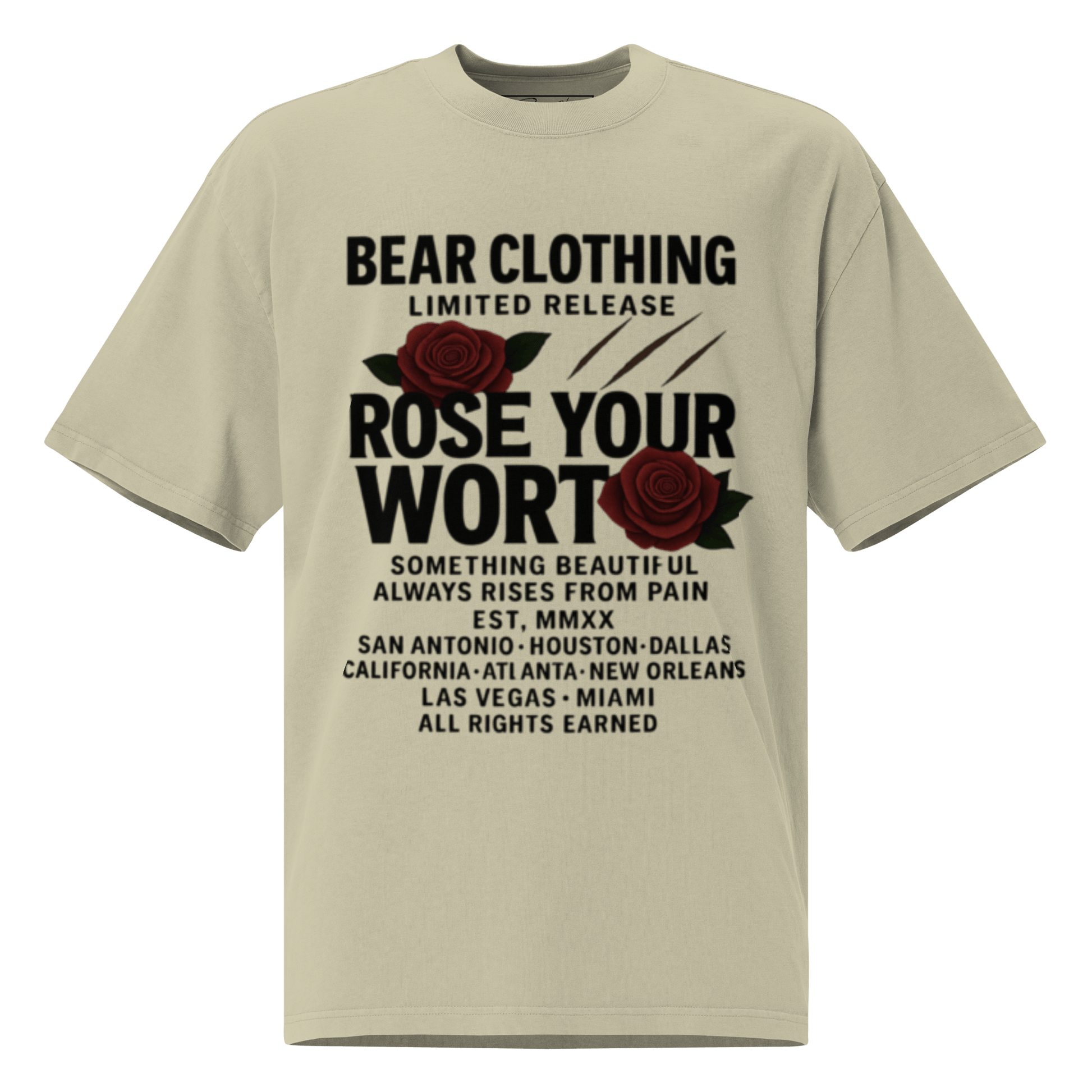 Black Full body Wear Your Worth Pump Cover Oversized faded t-shirt - Bearclothing