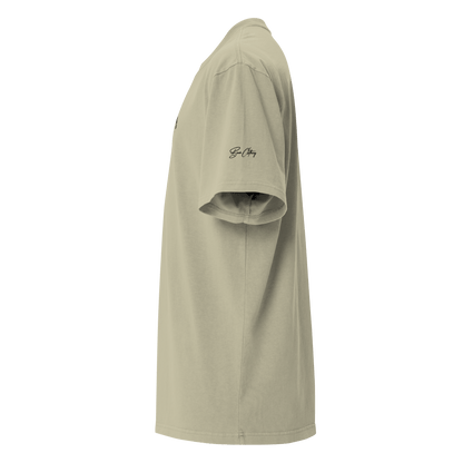 Est Oversize Embroidered Faded T-shirt - Bearclothing