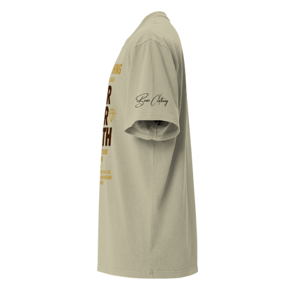 Wear Your Worth Full Body Oversized faded t-shirt - Bearclothing
