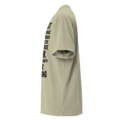 Full Body I Am Not Defined Black Print Oversized faded t-shirt - Bearclothing
