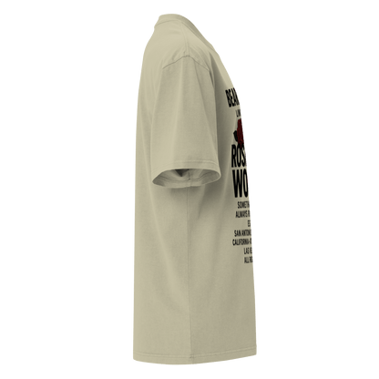 Black Full body Wear Your Worth Pump Cover Oversized faded t-shirt - Bearclothing