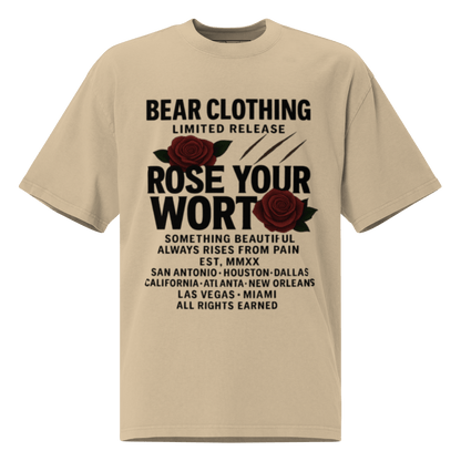 Black Full body Wear Your Worth Pump Cover Oversized faded t-shirt - Bearclothing
