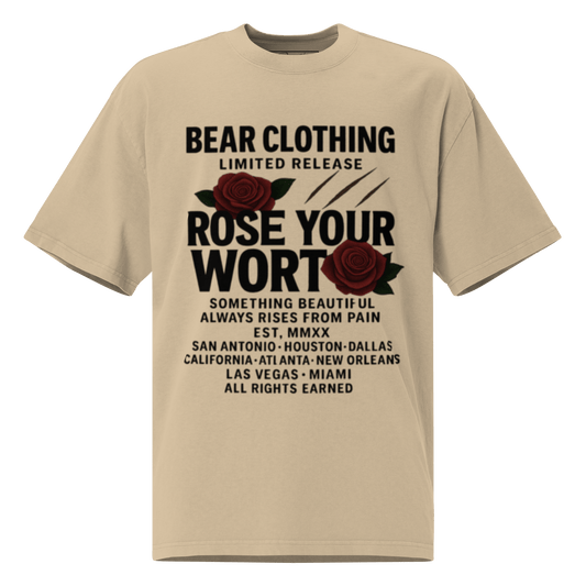 Black Full body Wear Your Worth Pump Cover Oversized faded t-shirt - Bearclothing
