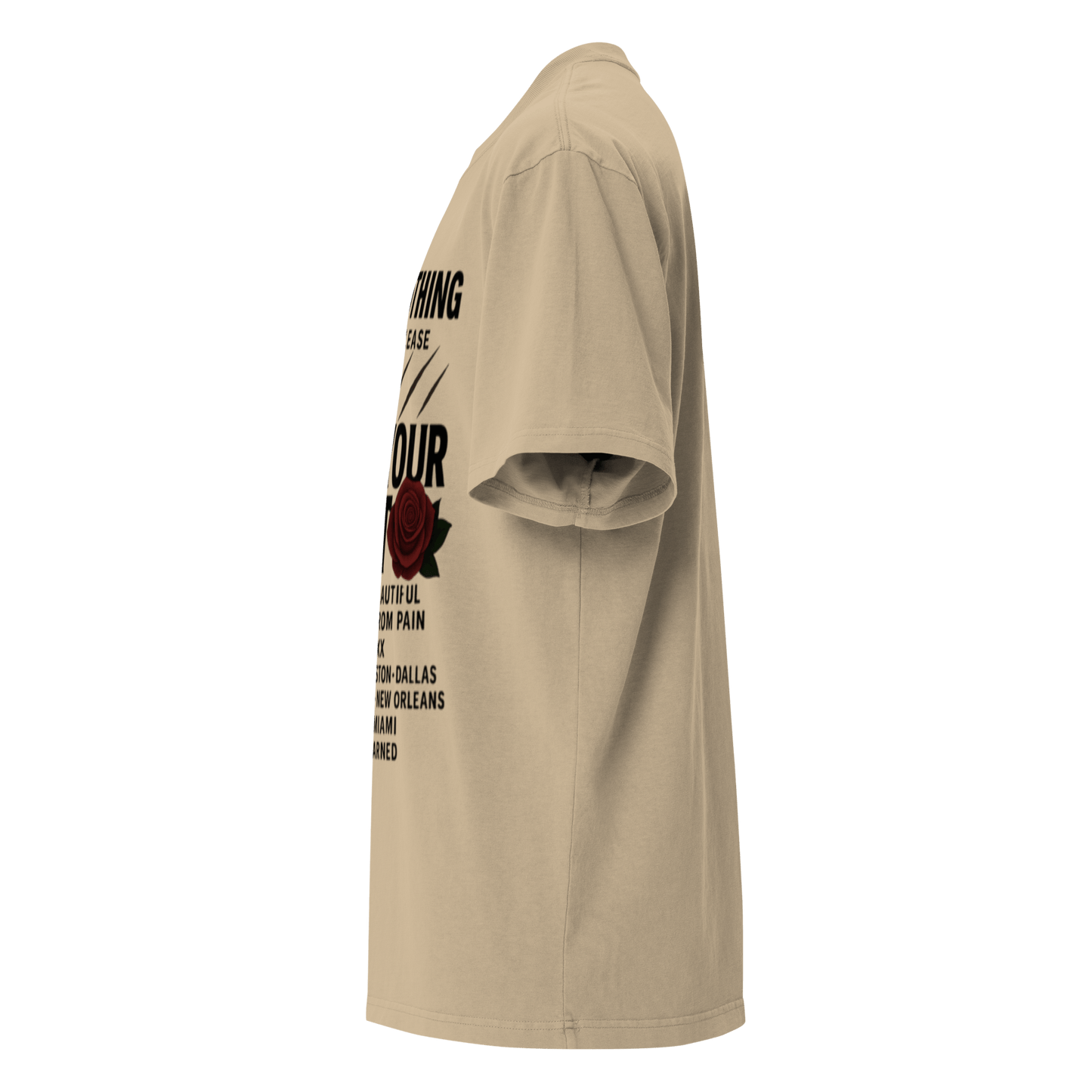 Black Full body Wear Your Worth Pump Cover Oversized faded t-shirt - Bearclothing