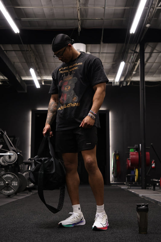 A Man’s Worth Full Body Oversized Faded T-Shirts - Bearclothing