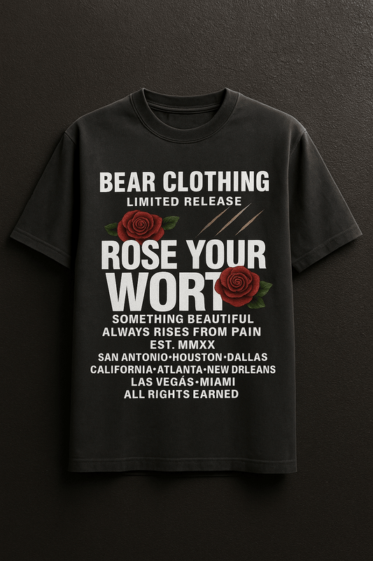 Oversized White Print Full body Wear Your Worth faded t-shirt - Bearclothing