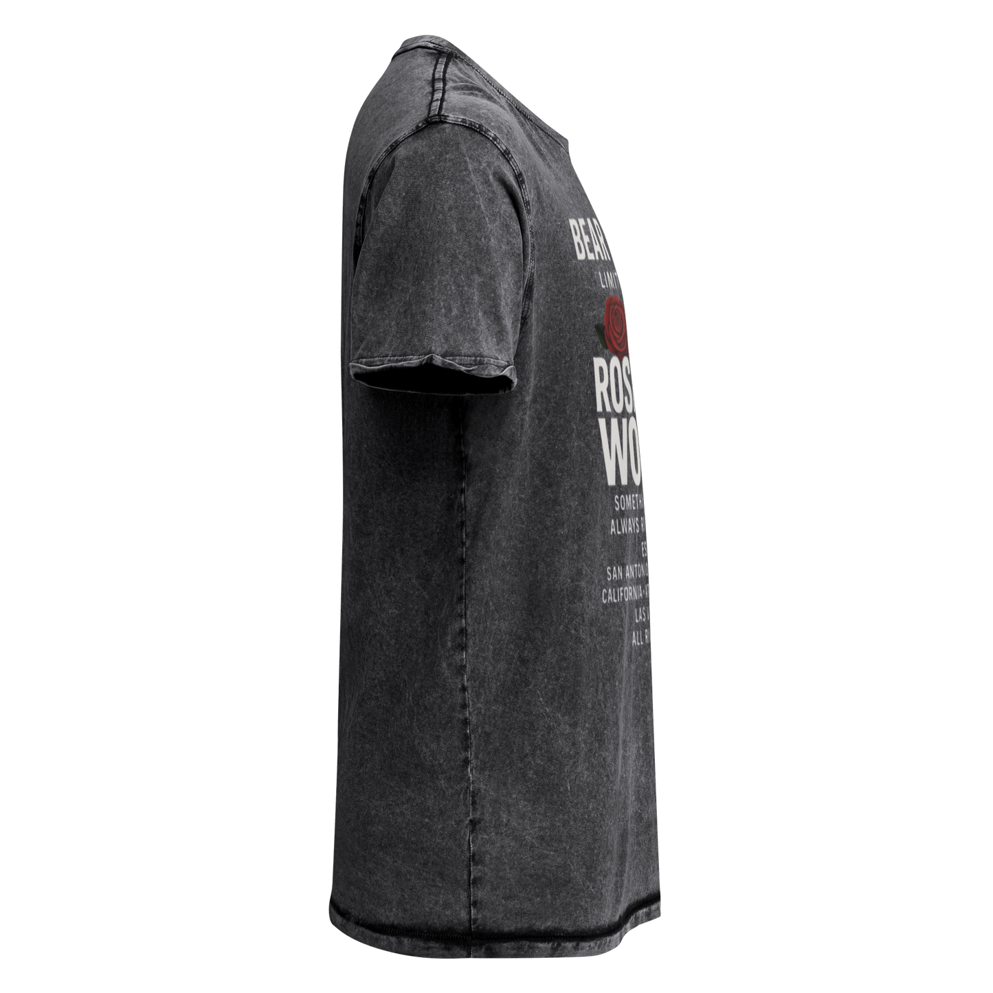 White Full body Wear Your Worth Denim Pump Cover T-Shirt - Bearclothing