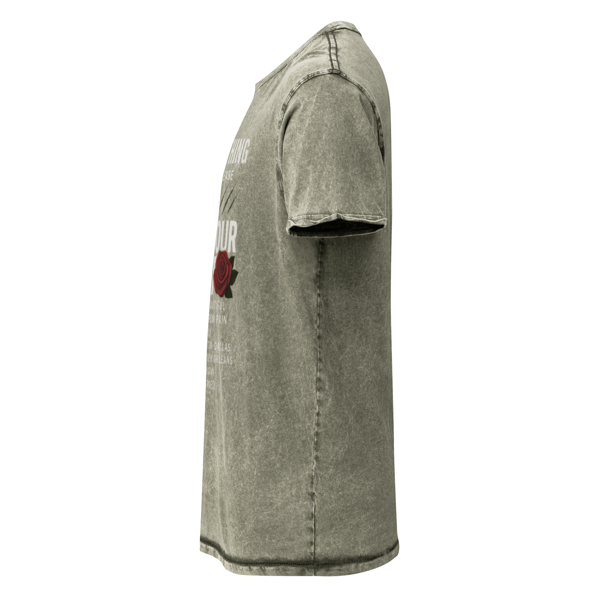 Oversized Denim Full body Wear Your Worth T-Shirt - Bearclothing
