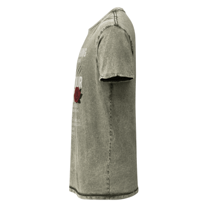 Oversized Denim Full body Wear Your Worth T-Shirt - Bearclothing