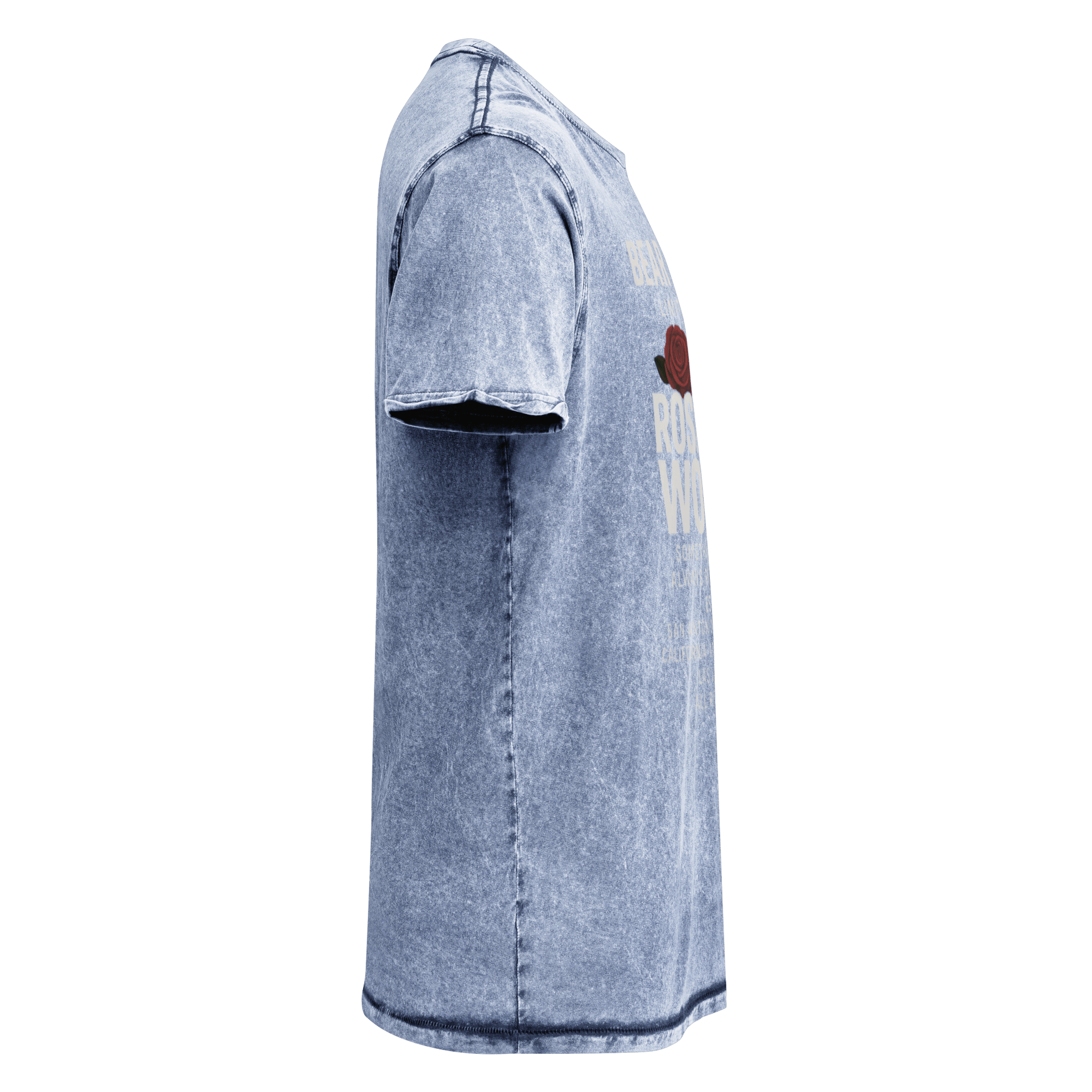 White Full body Wear Your Worth Denim Pump Cover T-Shirt - Bearclothing