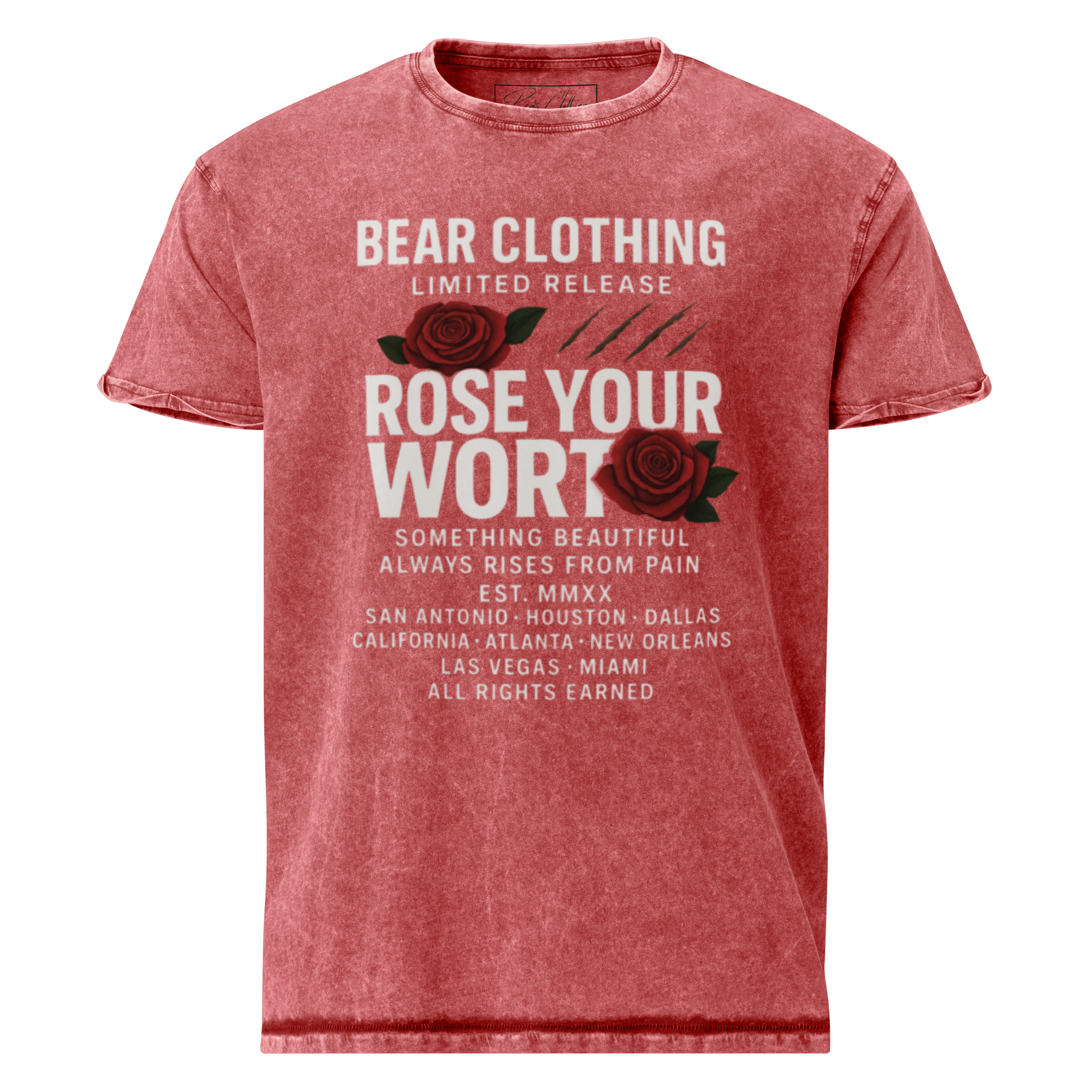 Oversized Denim Full body Wear Your Worth T-Shirt - Bearclothing