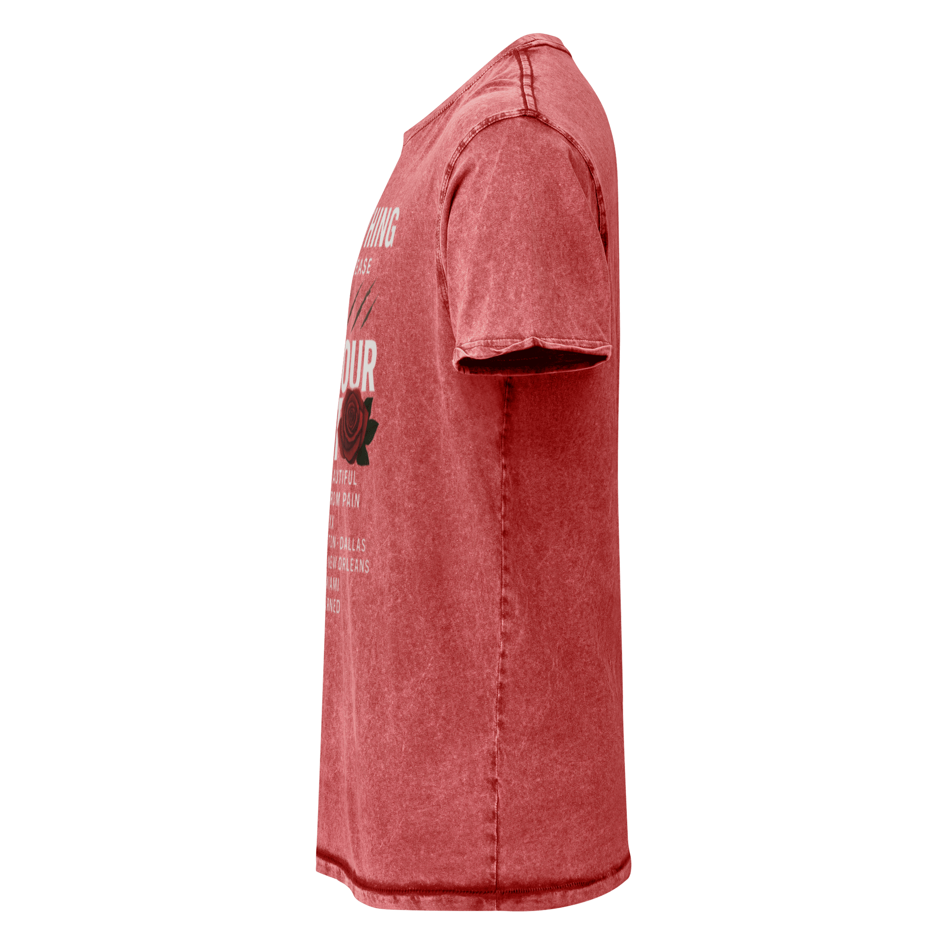 White Full body Wear Your Worth Denim Pump Cover T-Shirt - Bearclothing