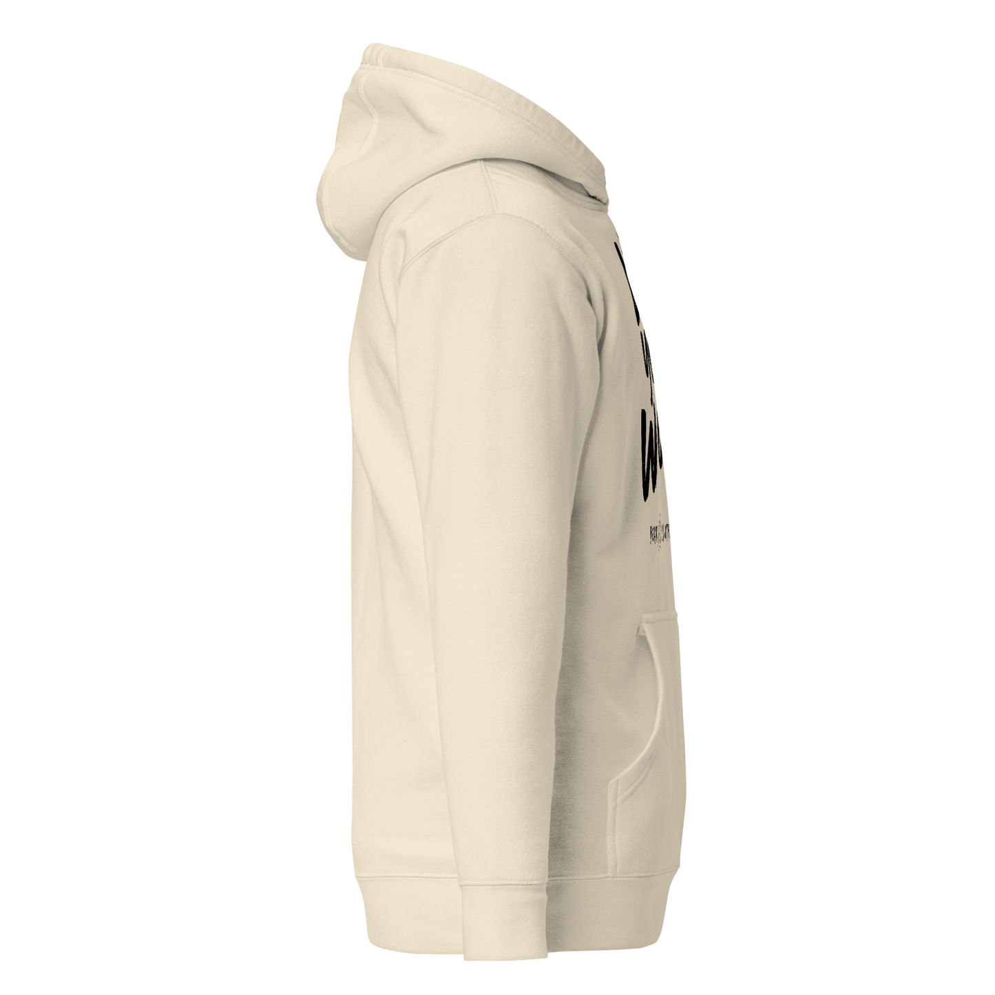 Fall Wear Your Worth Black Print Unisex Hoodie - Bearclothing
