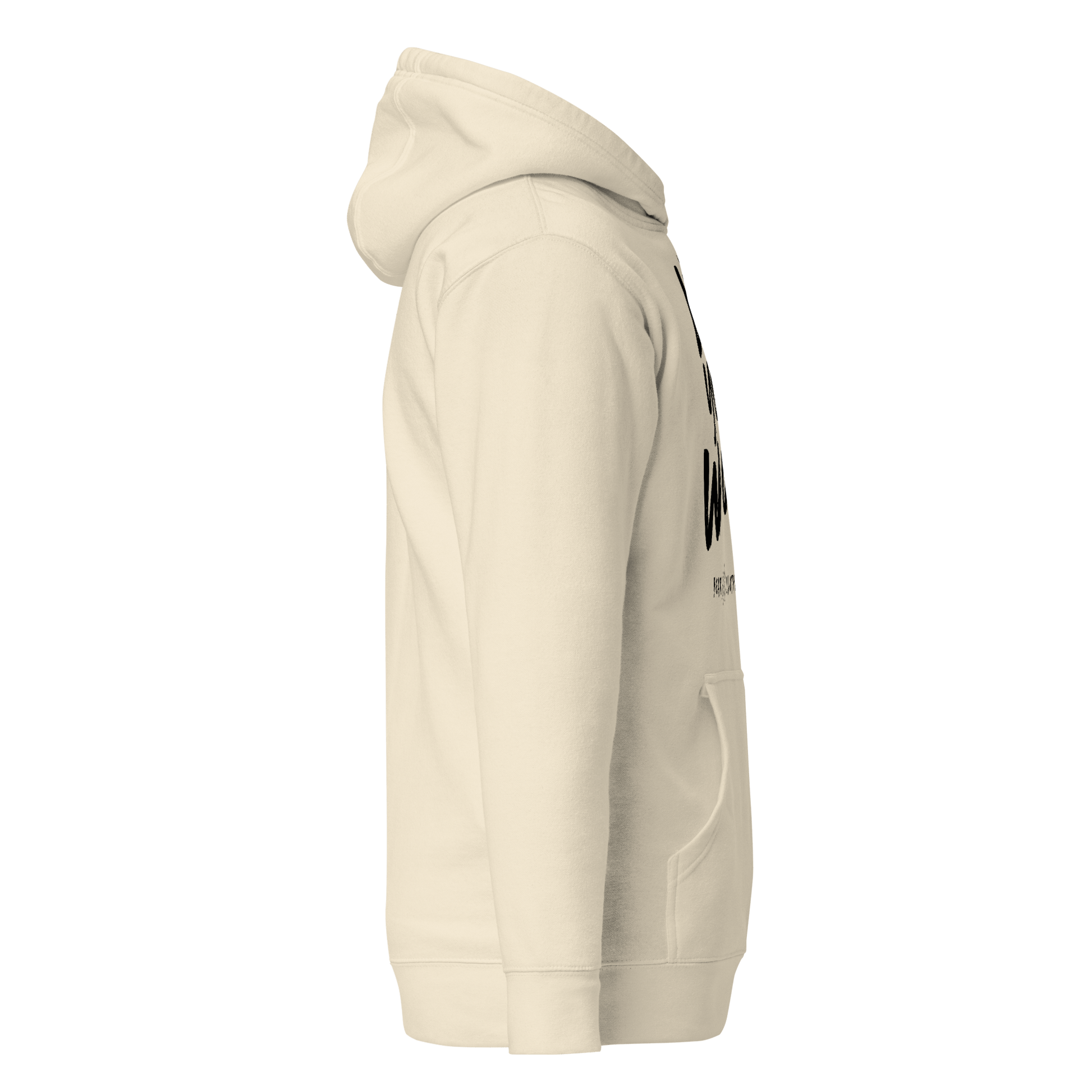Fall Wear Your Worth Black Print Unisex Hoodie - Bearclothing