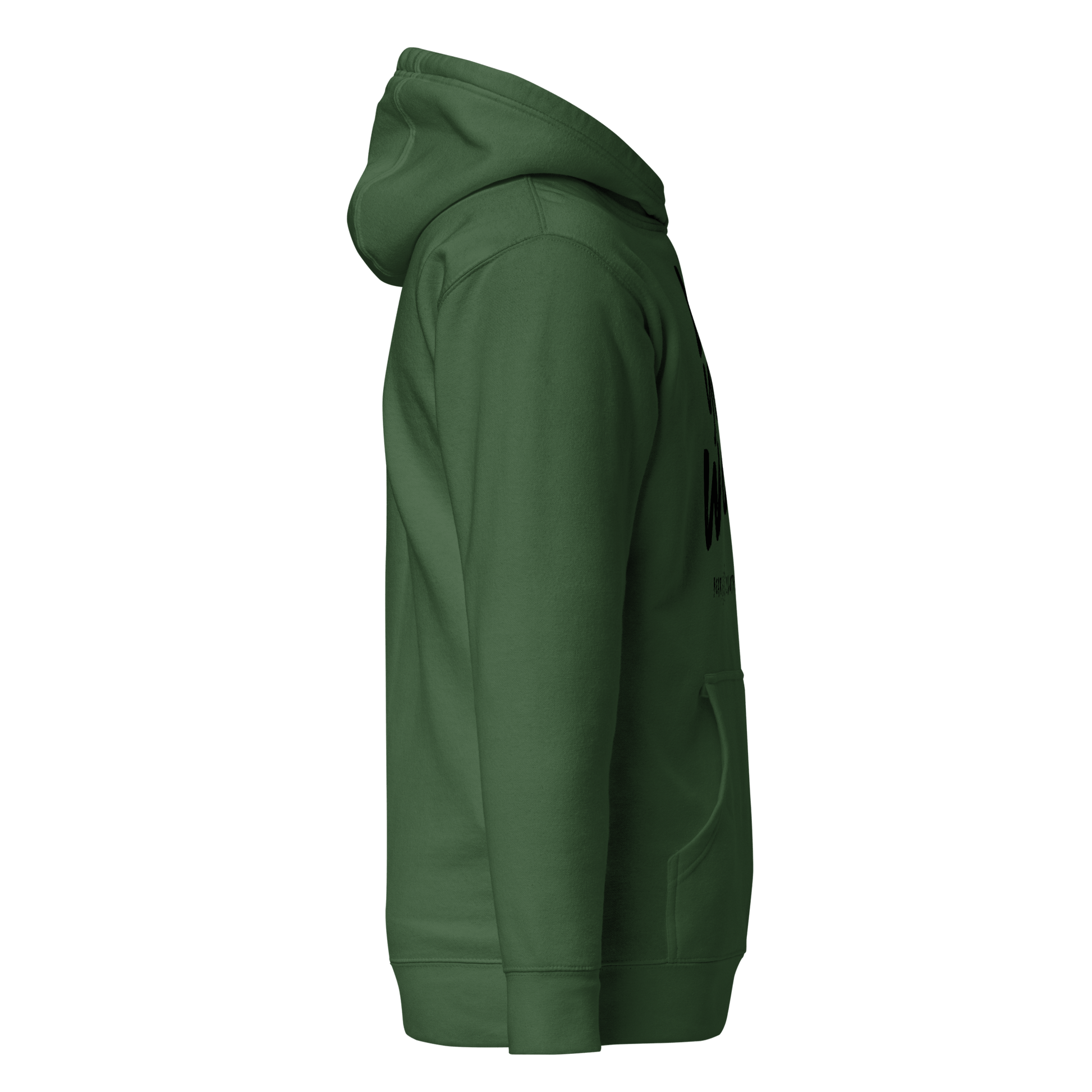 Fall Wear Your Worth Black Print Unisex Hoodie - Bearclothing