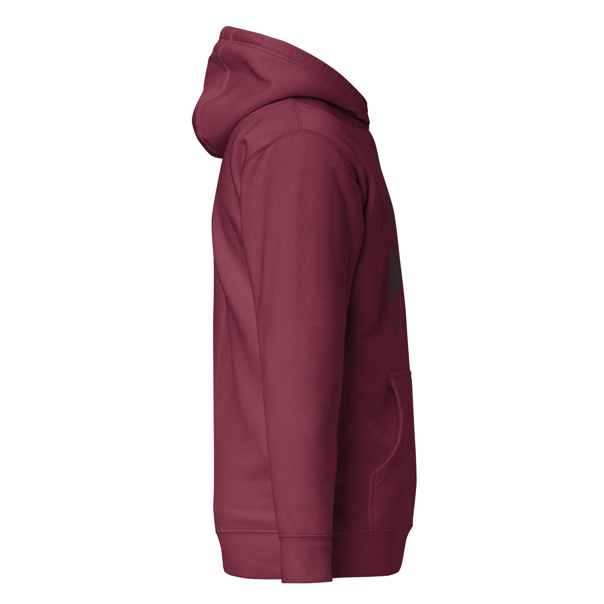 Fall Wear Your Worth Black Print Unisex Hoodie - Bearclothing