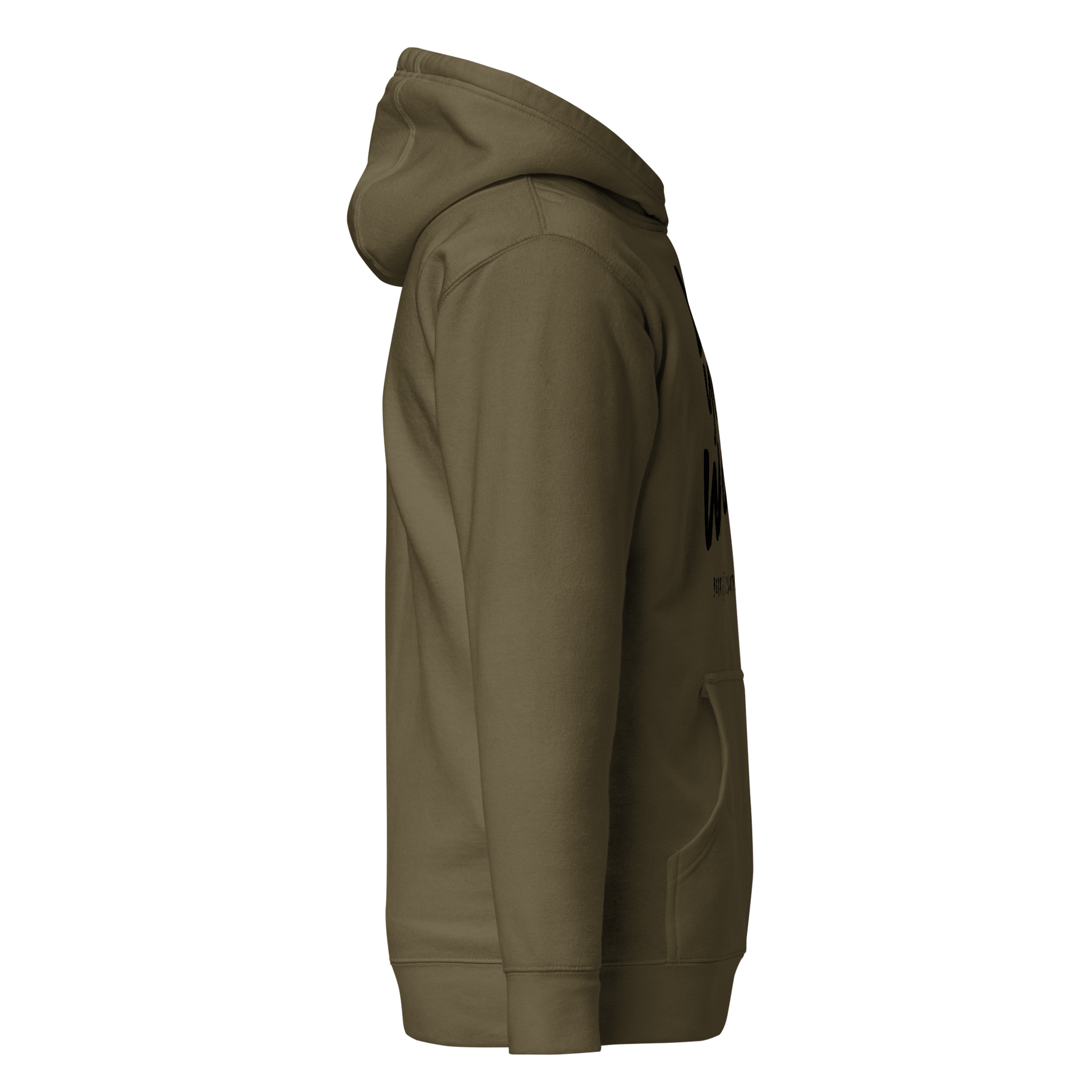 Fall Wear Your Worth Black Print Unisex Hoodie - Bearclothing