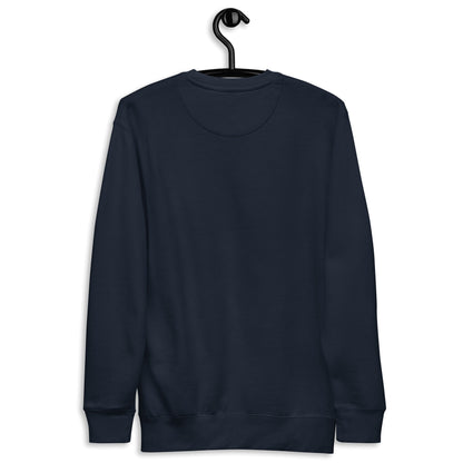 White Bear With Crown Unisex Premium Sweatshirt - Bearclothing