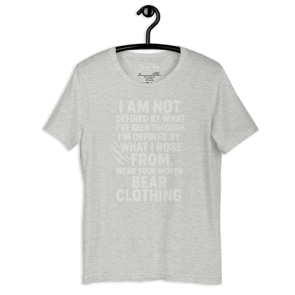Full Body I Am Not Defined White Print Unisex t-shirt - Bearclothing