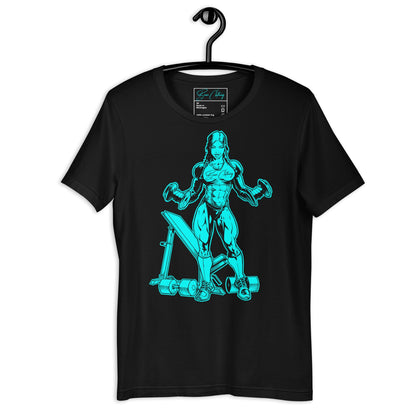 Strong women aqua Print Premium t-shirt - Bearclothing