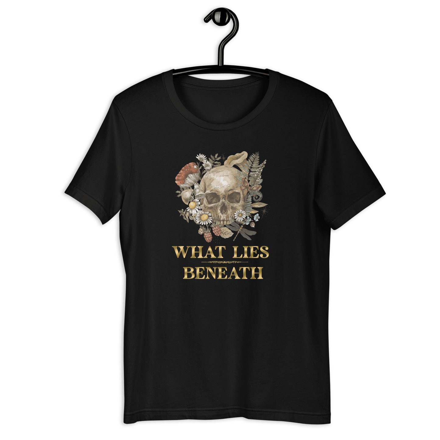 25$ unisex what lies beneath premium tee - Bearclothing