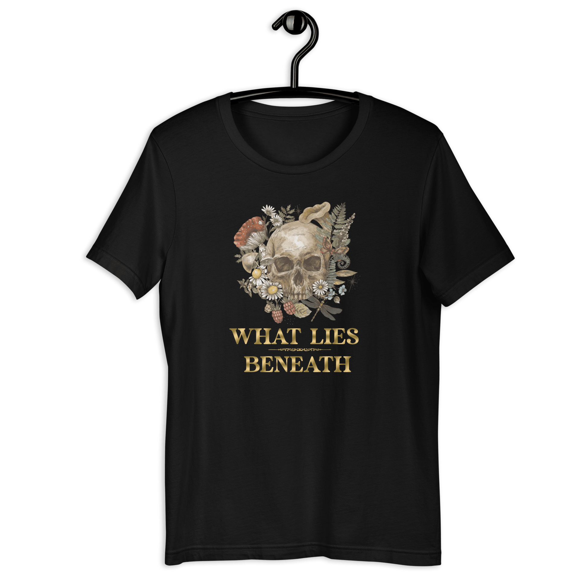 25$ unisex what lies beneath premium tee - Bearclothing