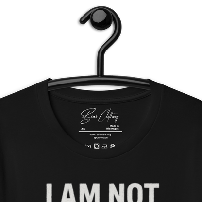 Full Body I Am Not Defined White Print Unisex t-shirt - Bearclothing