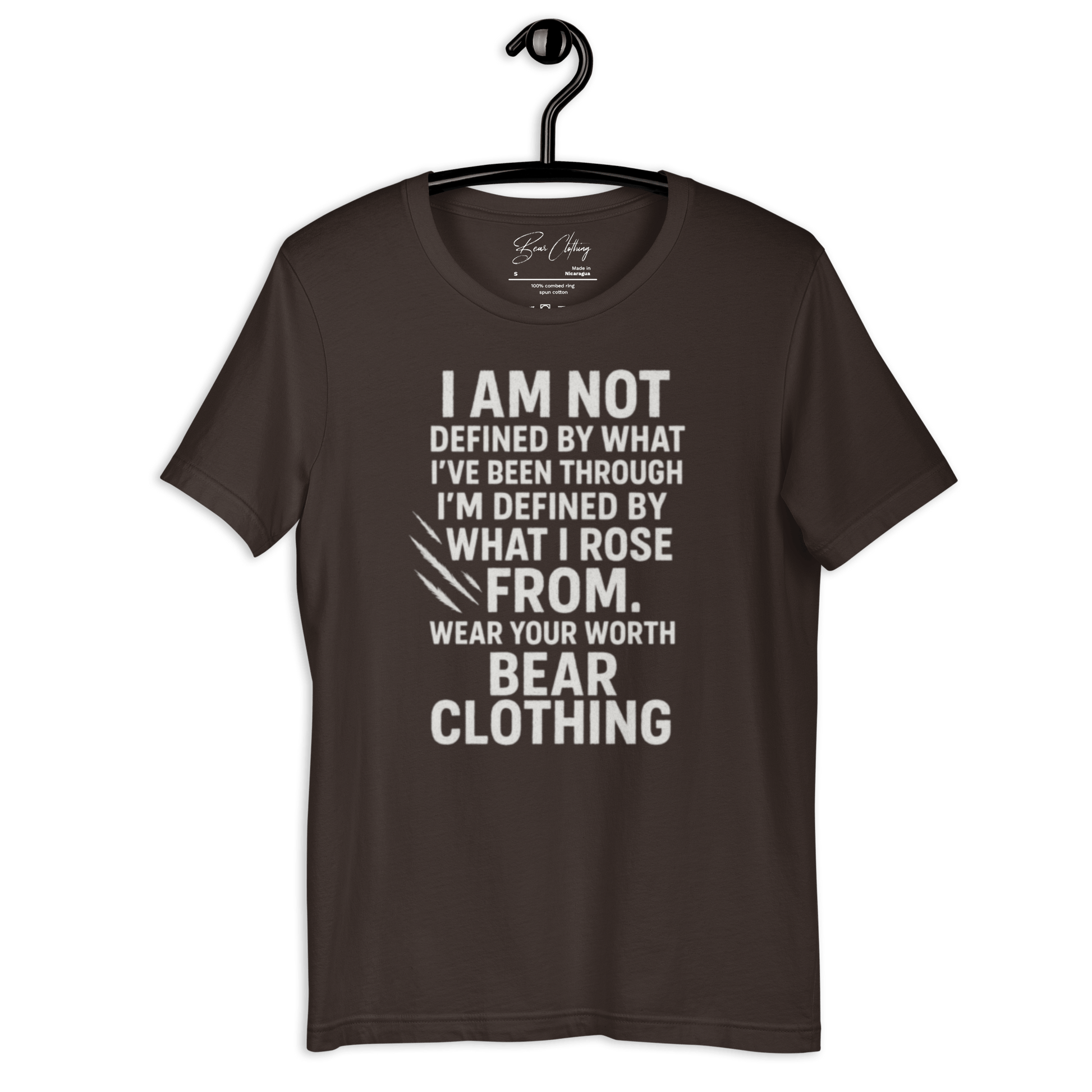 Full Body I Am Not Defined White Print Unisex t-shirt - Bearclothing