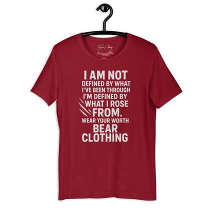 Full Body I Am Not Defined White Print Unisex t-shirt - Bearclothing