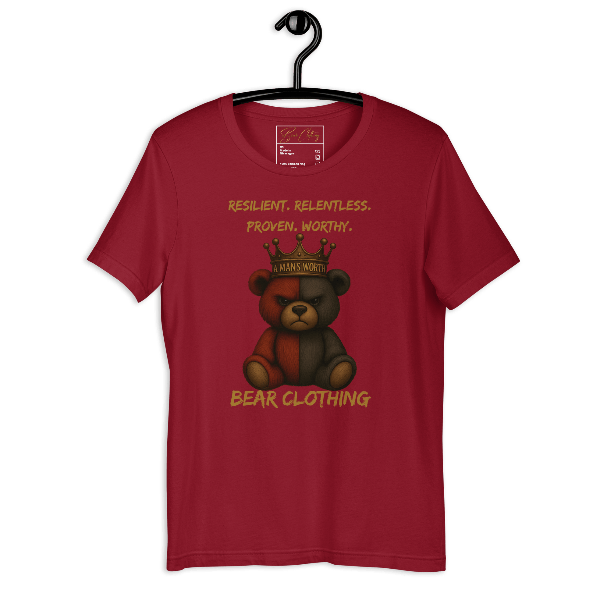 A Man’s Worth Full Body Premium T-shirt - Bearclothing