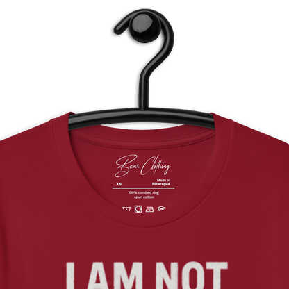 Full Body I Am Not Defined White Print Unisex t-shirt - Bearclothing