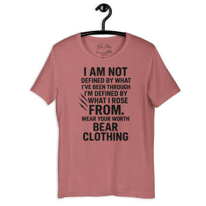 Full Body I Am Not Defined Black Print Unisex t-shirt - Bearclothing