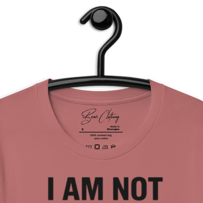 Full Body I Am Not Defined Black Print Unisex t-shirt - Bearclothing