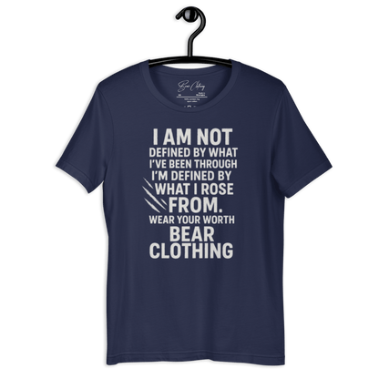 Full Body I Am Not Defined White Print Unisex t-shirt - Bearclothing