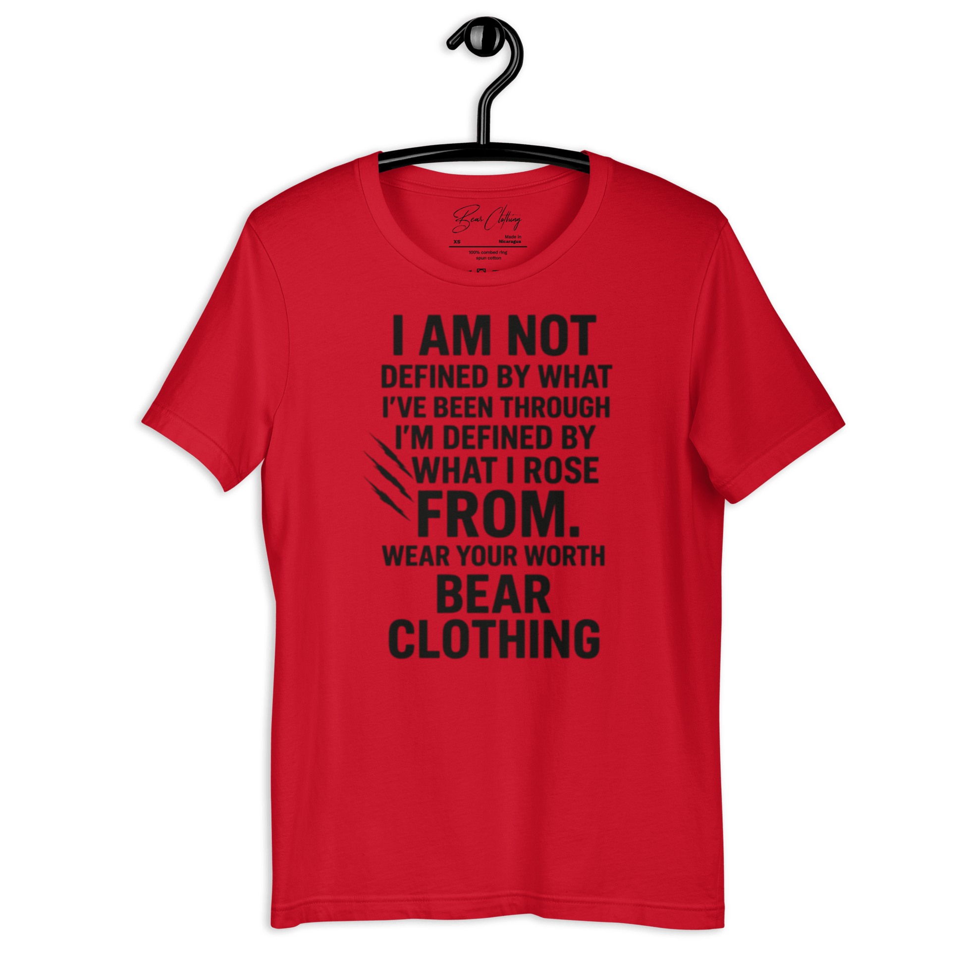 Full Body I Am Not Defined Black Print Unisex t-shirt - Bearclothing