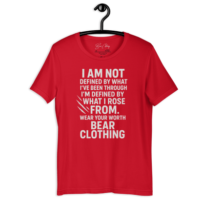 Full Body I Am Not Defined White Print Unisex t-shirt - Bearclothing