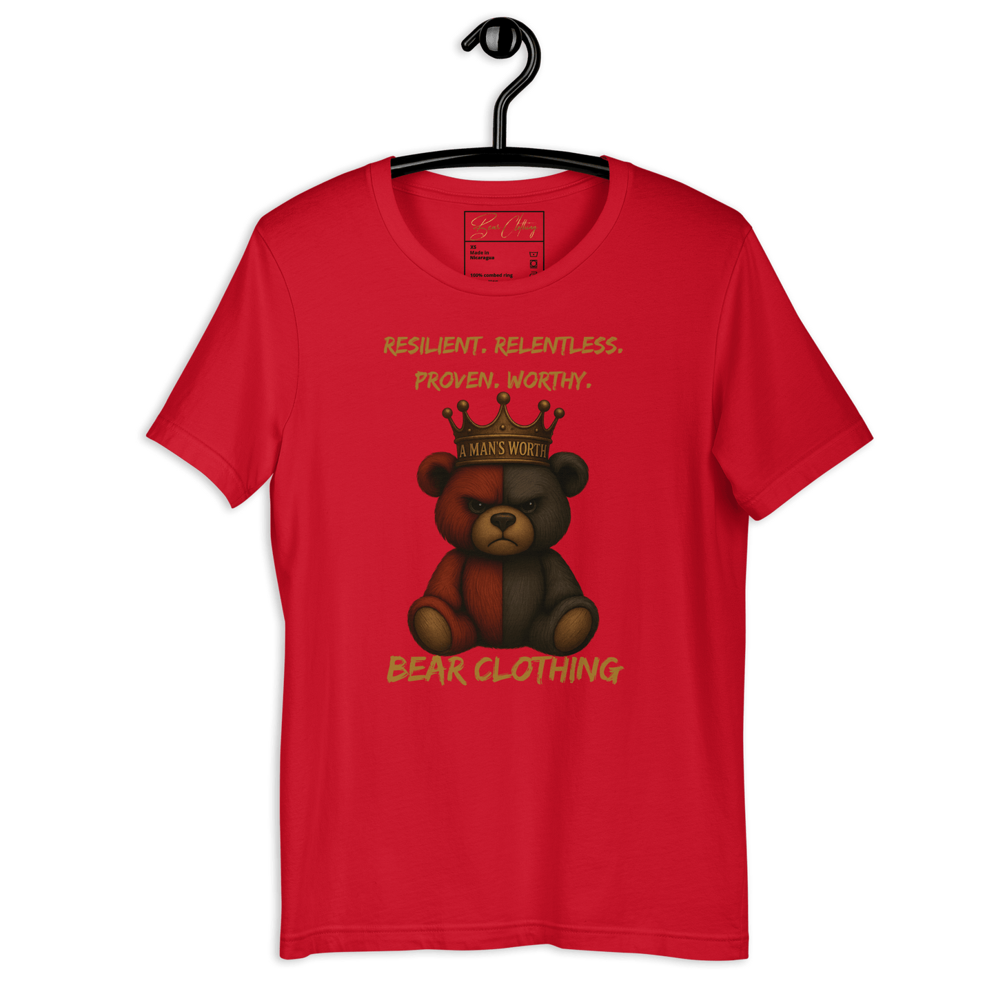 A Man’s Worth Full Body Premium T-shirt - Bearclothing