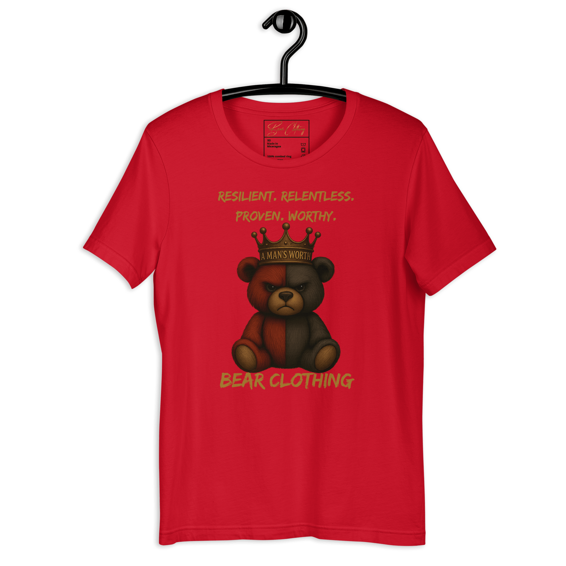 A Man’s Worth Full Body Premium T-shirt - Bearclothing