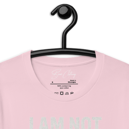 Full Body I Am Not Defined White Print Unisex t-shirt - Bearclothing