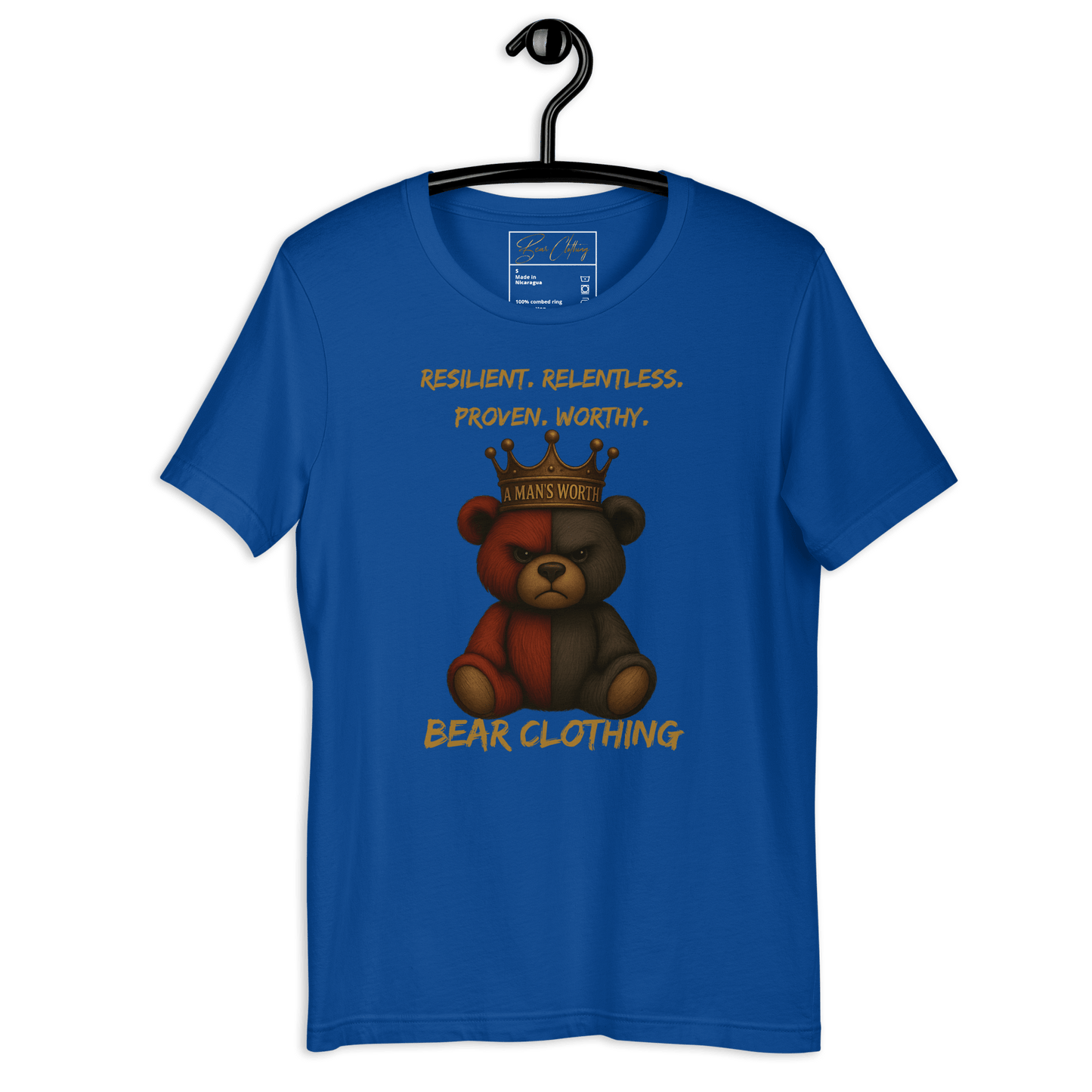 A Man’s Worth Full Body Premium T-shirt - Bearclothing