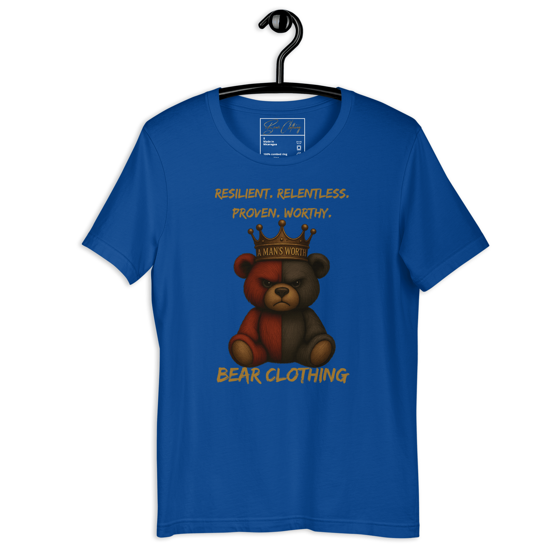 A Man’s Worth Full Body Premium T-shirt - Bearclothing