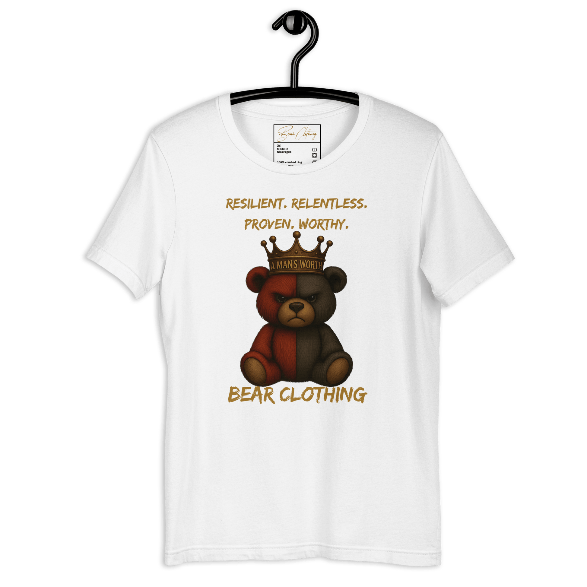 A Man’s Worth Full Body Premium T-shirt - Bearclothing