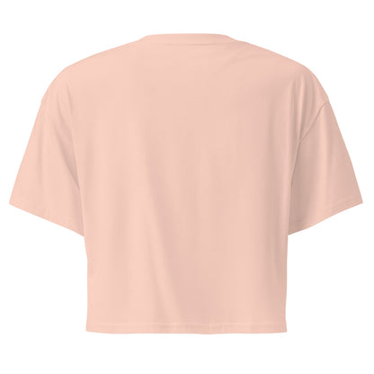 Gold Print Be Stronger Than Your Excuses Women's Crop Top - Bearclothing