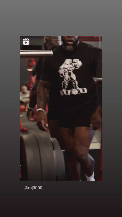 White Print Bear Strong Premium Tee'