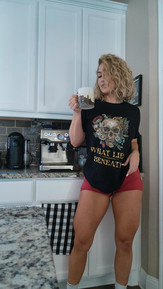 What Lies Beneath Skull Premium Tee - Bearclothing