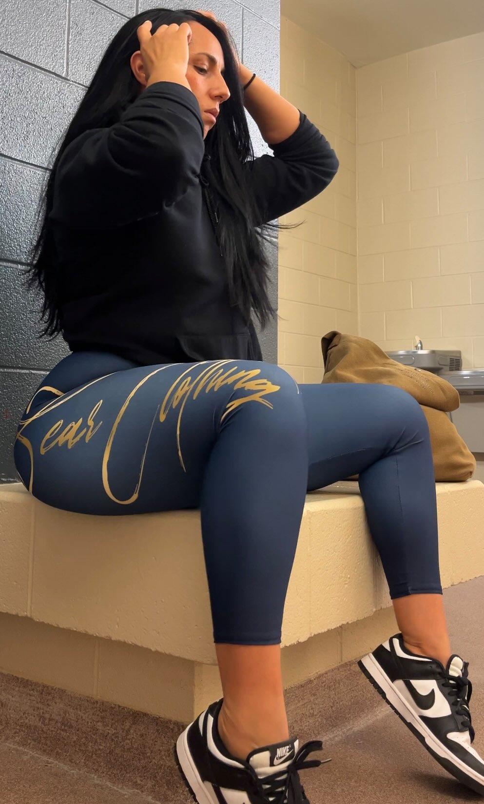 YOGA GOLD PRINT SIGNATURE LEGGINGS - Bearclothing