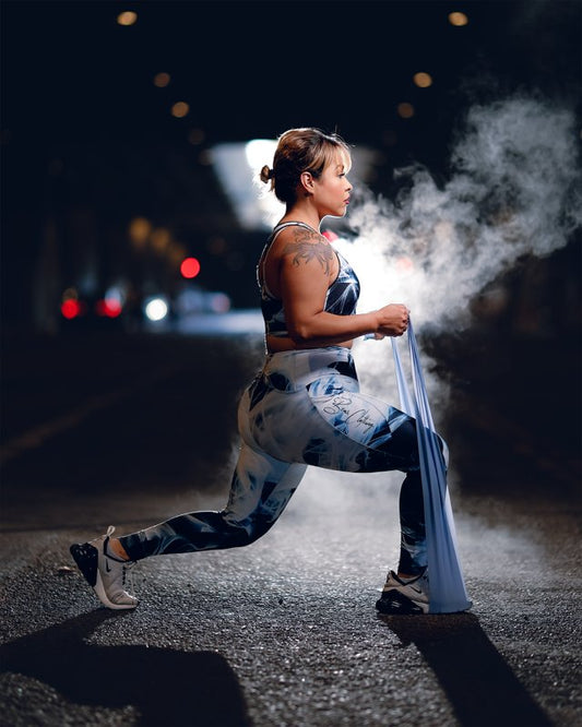 yoga Smoke Leggings with Black Print Signature pocket - Bearclothing