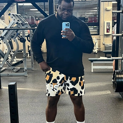 Leopard Print Unisex Shorts..